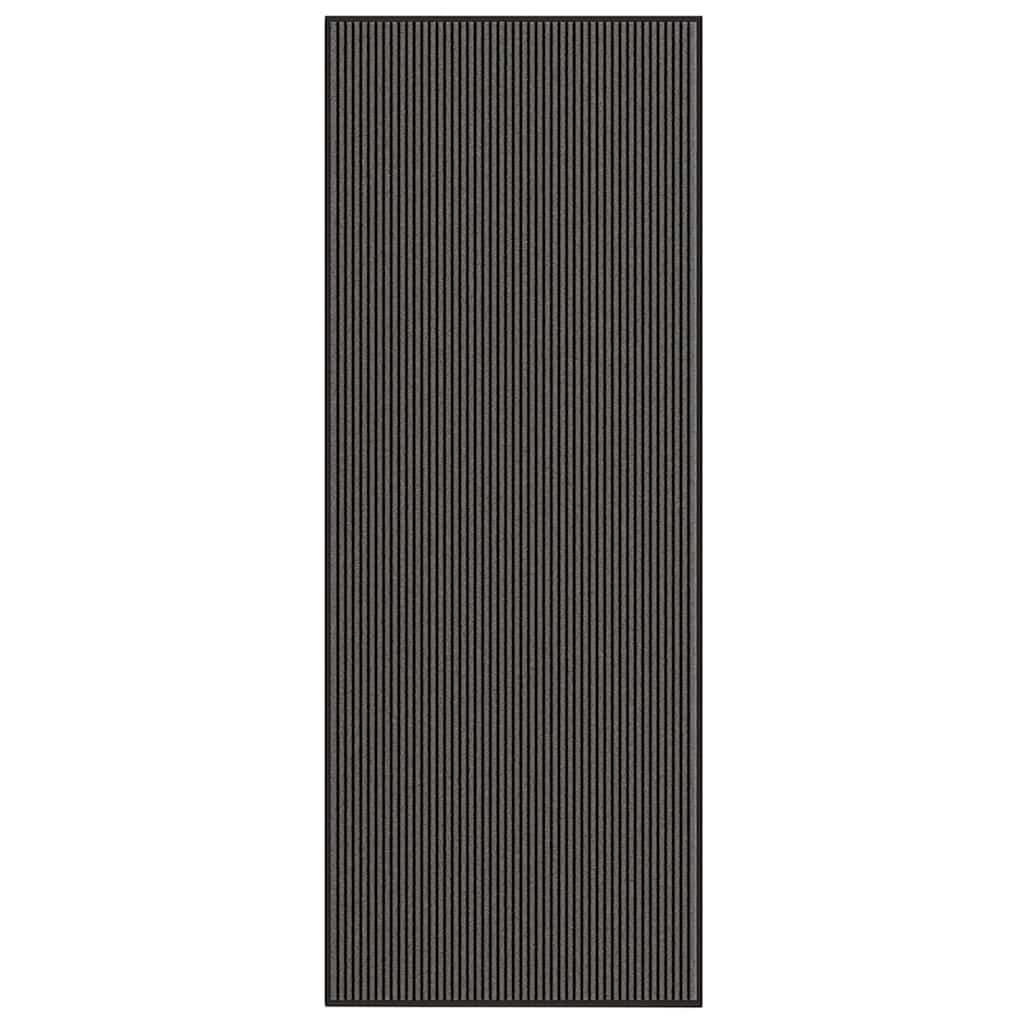 Doormat Stripe Black And Grey